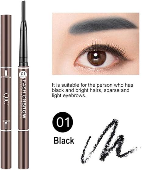 Cooljun 2 En 1 Double Extrémité Crayon Sourcil Waterproof