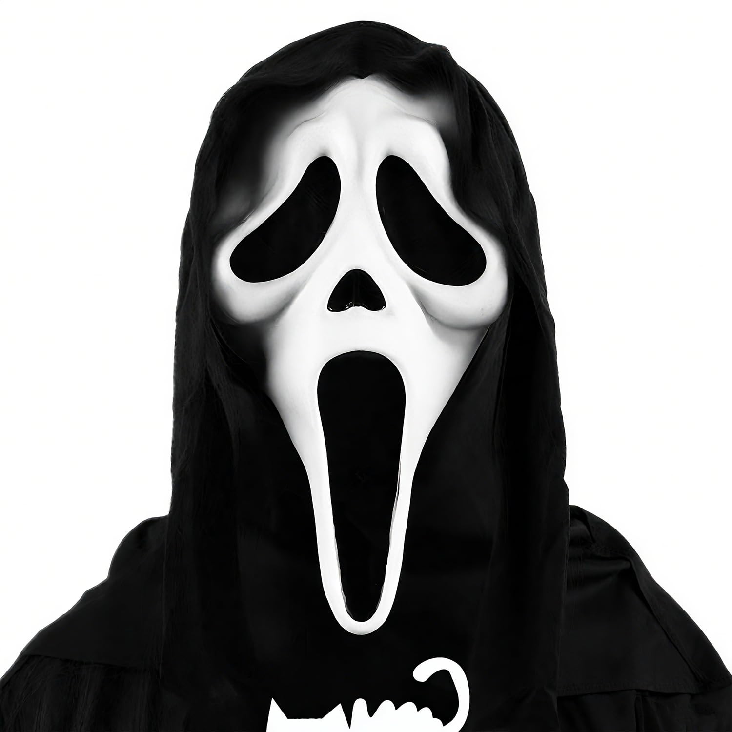 Halloween Mask Natural Latex Scary Skull Mask - Halloween Horror Full Head Masquerade Cosplay Party Decoration Props