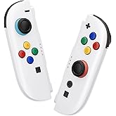 eXtremeRate DIY Replacement Shell Buttons for Joycon 2, Custom Full Set Housing Case + Decorative Strips + Middle Bracket + Buttons + Tools for Nintendo Switch 2 Controller - Deluxe Version - White