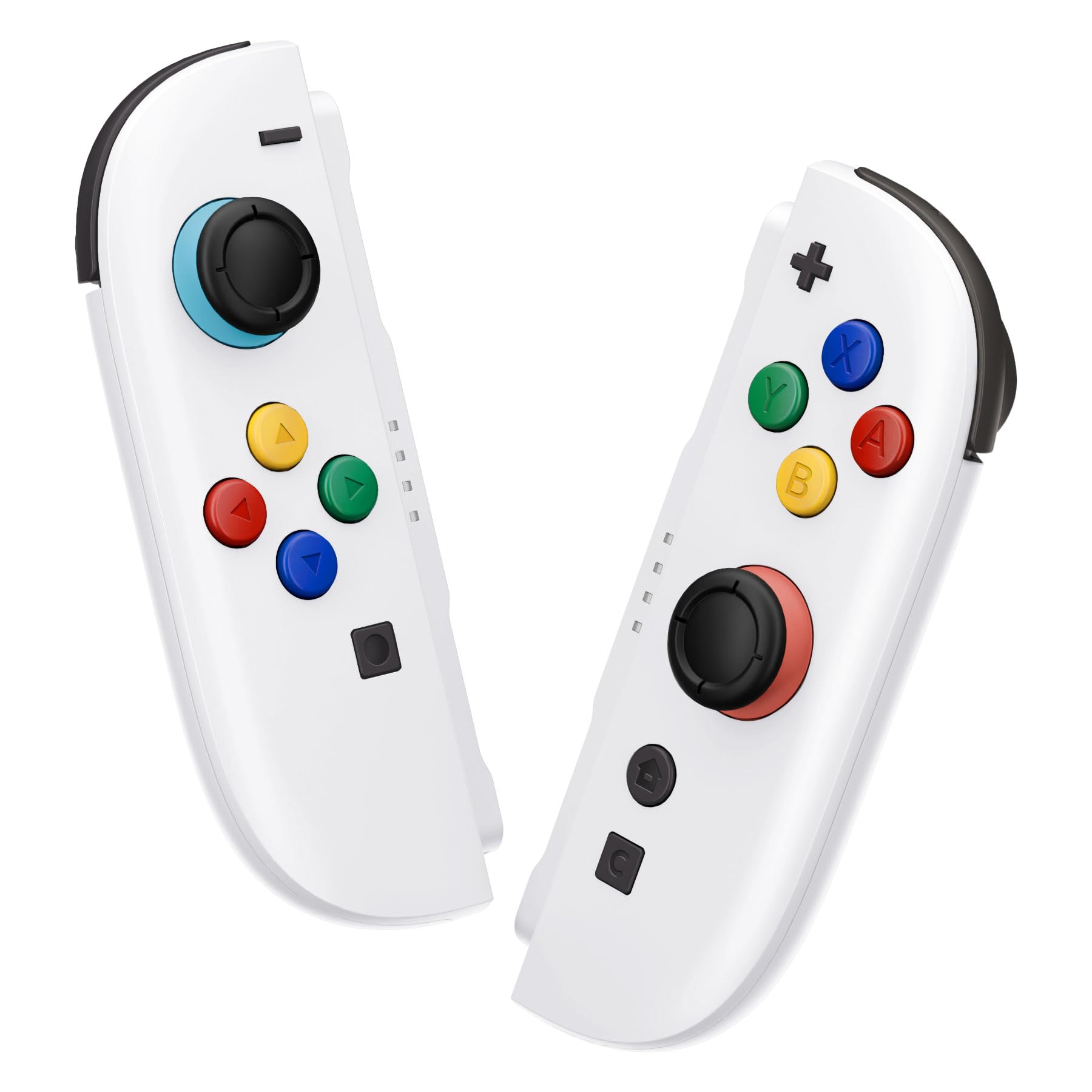 eXtremeRate DIY Replacement Shell Buttons for Joycon 2, Custom Full Set Housing Case + Decorative Strips + Middle Bracket + Buttons + Tools for Nintendo Switch 2 Controller - Deluxe Version - White