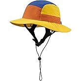 CLAPE Surf Bucket Hat with Strap Waterproof Sun UPF 50+ Bucket Hat Packable Brimmed Boonie for Women Men
