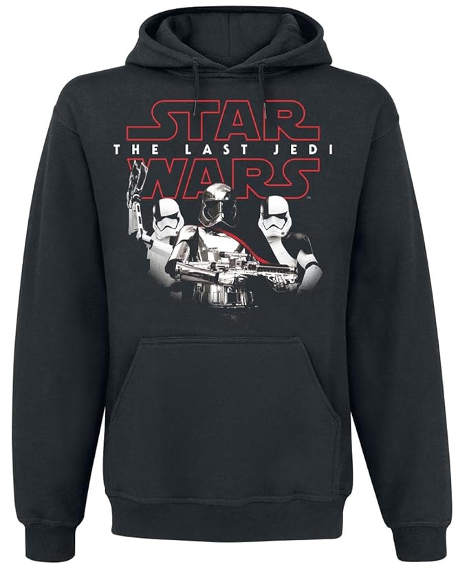 STAR WARS Hoodie The Last Jedi Stormtroopers Official Mens Black Pullover: Amazon.co.uk: Clothing