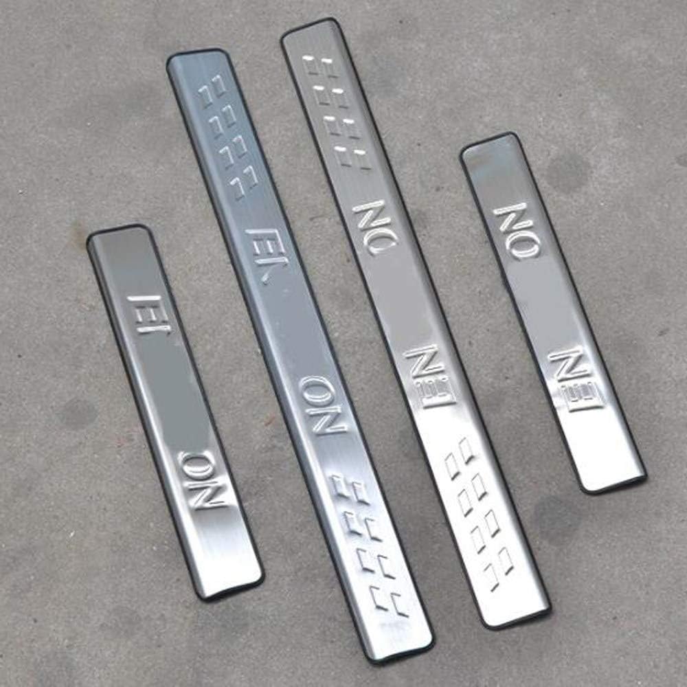 GLFDYC 4Pcs Stainless Steel Door Sill Scuff Kick Plates, for Buick Envision 2014-2018 Protector Car Styling Tread Accessories Pedal Decoration Stickers