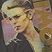 PopFunk Classic David Bowie Smoking Retro Music Legend Womens Premium Cotton Short Sleeve Graphic T-Shirt & Stickers (Large) Black