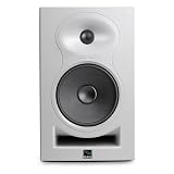 Kali Audio LP-6W V2 6.5" Project Lone Pine Powered Studio Monitors - Low-Noise Bi-Amped Professional Studio Speakers for Music Production - 80W, 115dB Max SPL - TRS, RCA, XLR Inputs - Single, White