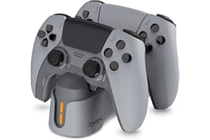 TNP for PS5 Controller Charger Station - Dual Fast Charging Dock Stand for PlayStation 5 & DualSense Edge Wireless Controller