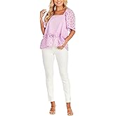 Mud Pie Womens Mud Pie Women's Kieran Eyelet Top