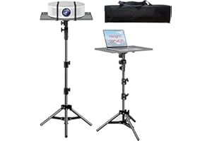 DUYIKJ Projector Stand Tripod from 22" to 47", Portable Laptop Tripod Stand Adjustable Height with Bag, Laptop Floor Stand for Office, Home, Stage, Studio, DJ Racks Holder Mount