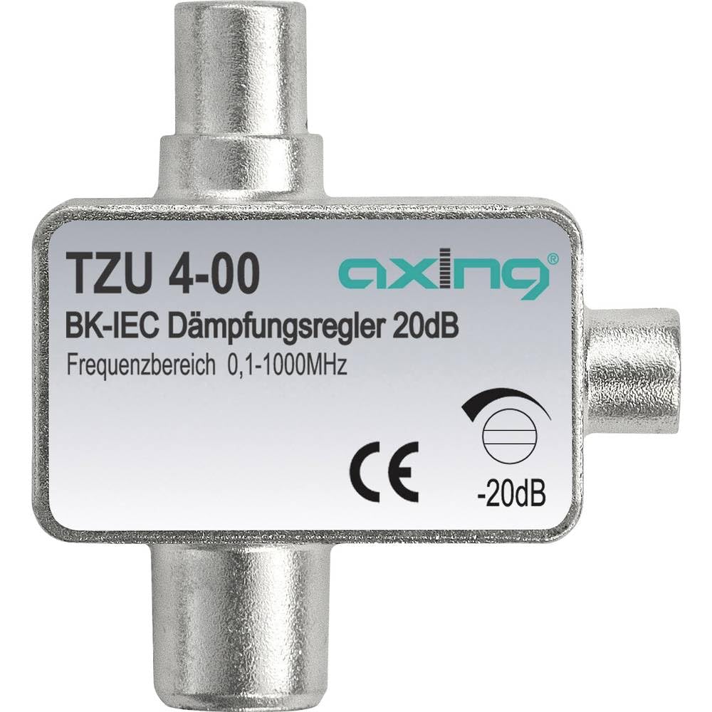 Axing TZU 4-00 Cable TV adjustable Attenuator with Coax IEC Connectors (0.1-1000 MHz) — image 1