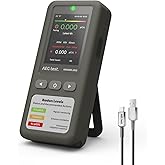 AEGTEST HOUND-1011 Portable Radon Detector for Home, Lightweight, High-Accuracy Sensor, 45-Day Monitoring, Easy-to-Use Radon Tester, Short- & Long-Term in pCi/L or Bq/m³ for Basement – Gray
