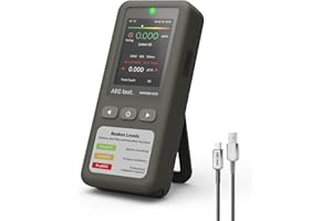 AEGTEST HOUND-1011 Portable Radon Detector for Home, Lightweight, High-Accuracy Sensor, 45-Day Monitoring, Easy-to-Use Radon 