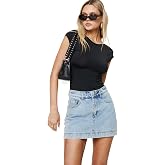 Princess Polly Women's Gazelle Denim Skort Washed