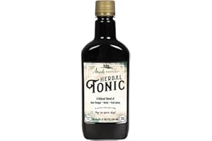 YODER NATURALS Sipping Apple Cider Vinegar Tonic – 1-Pack of Amish Harvest Elixir with 25 Herbs & Juices like Wildcrafted Apple Cider Vinegar with Mother & Elderberry – Can Aid Immune & Digestive Health 25 Oz.