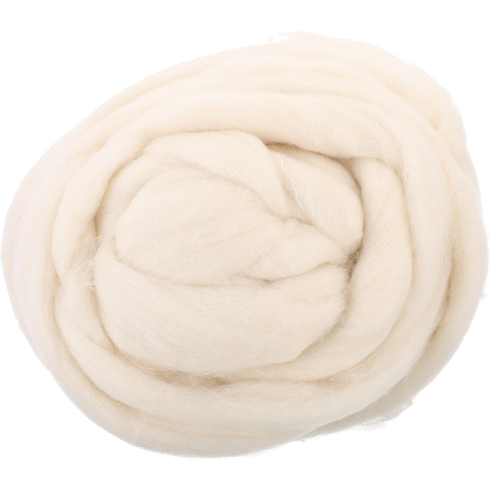 Artibetter Felt Yarn in Natural Wool for DIY Felting Needle Hand Spinning 200 G (Galatea)