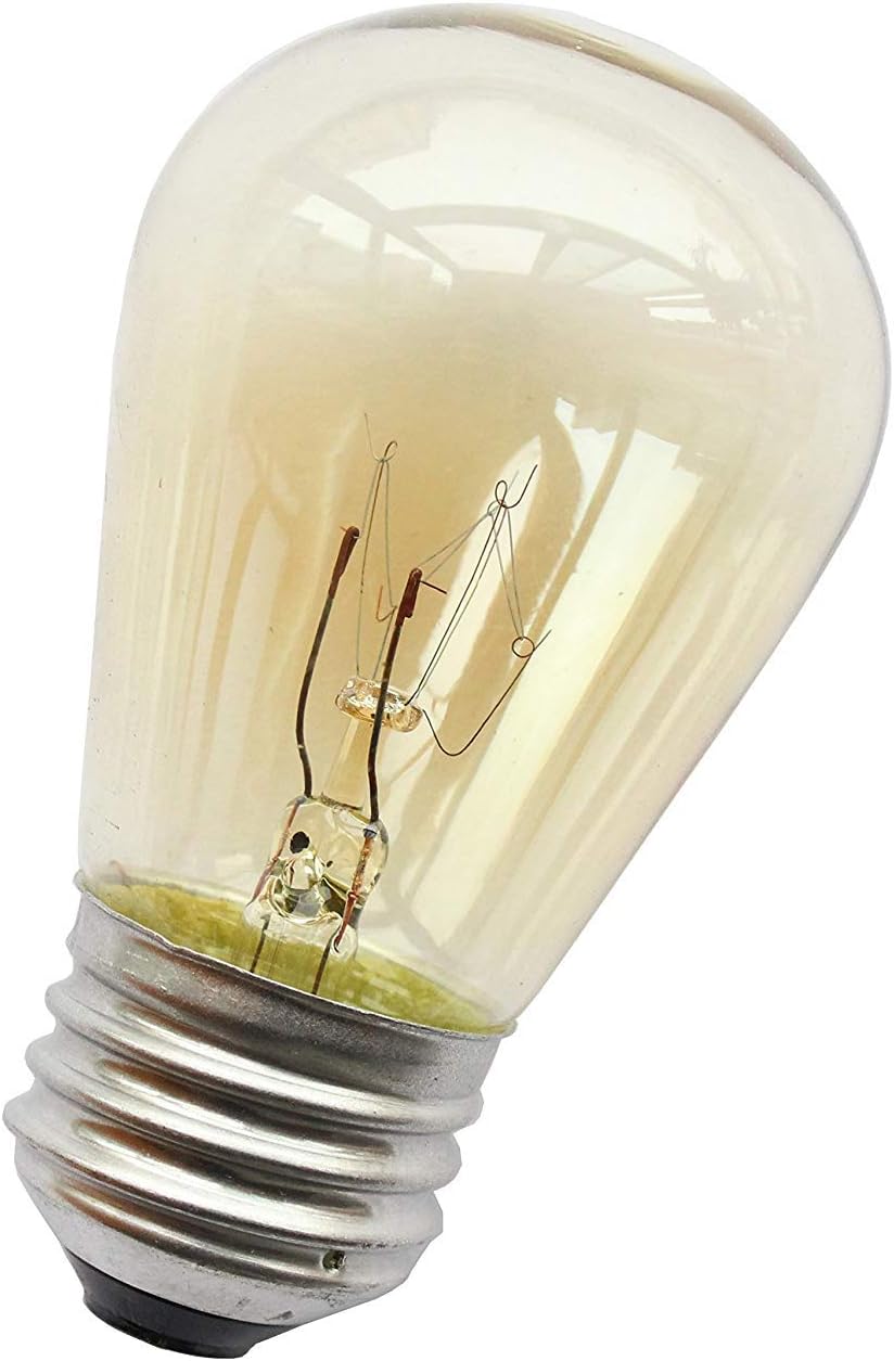 amber outdoor light bulbs on Bulbrite 11w 130v S14 Transparent Amber Sign Or Indicator Bulb E26 Base Incandescent Bulbs Amazon Com
