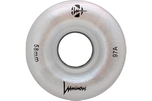 LUMINOUS WHEELS Luminous LED Quad Wheels White Pearl 58mm 4pack