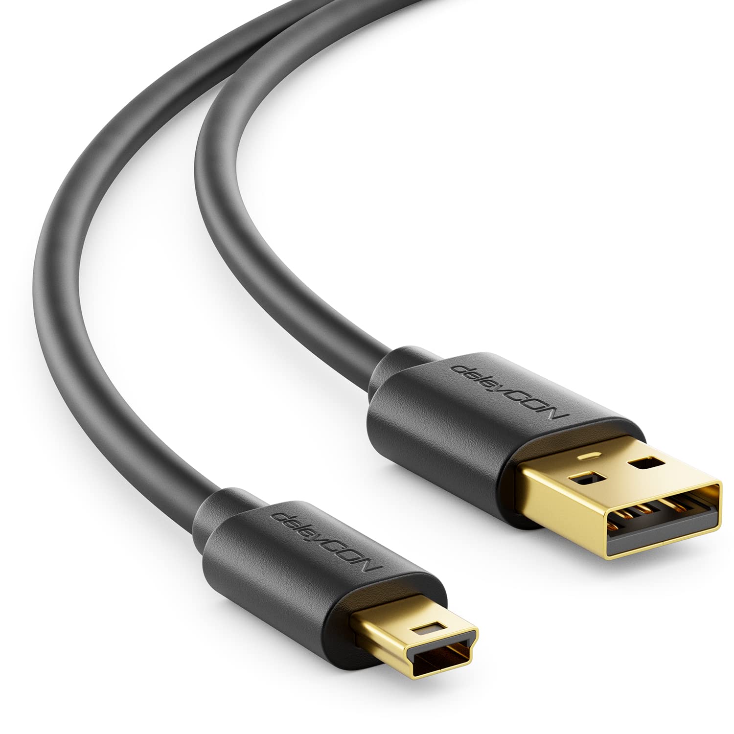 USB 2.0 cable A / mini-B - black 3 m