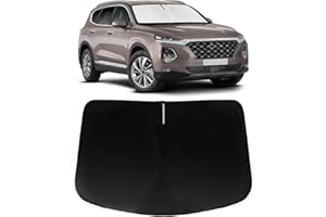 PAIMOHO Windshield Sun Shade for Hyundai Santa Fe 2019-2024, Car Front Window Sunshade with 240T Sun Visor Protector Blocks UV Rays Heat Sun Shield Accessories