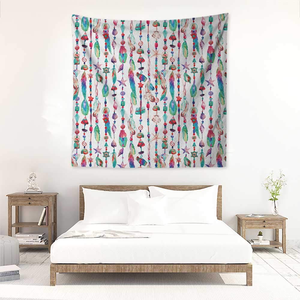 Amazon Com Willsd Feather Square Tapestry Hippie Marine Accessory