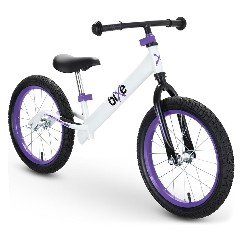 Bixe Balance Bike - 40.6 cm (16") Big Kids' Training Bikes - Kids Balance Bike Designed for Children Ages 4 to 9 - No Pedal Push Bicycle for Boys or Girls - Purple — image 1