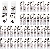 150 Pcs Metal Badge Holder Clips with Clear PVC Straps Tag Clip for Id Cards Name Tags Card Holders Work Badges Nurse Accesso