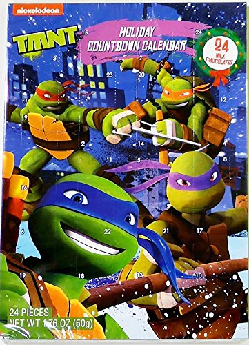 TMNT Teenage Mutant Ninja Turtles Holiday Countdown Advent Calendar With 24 Chocolates