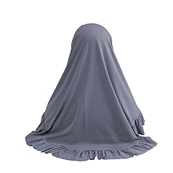 Women Muslim Hijab Scarf Floral Lace Head Wrap
