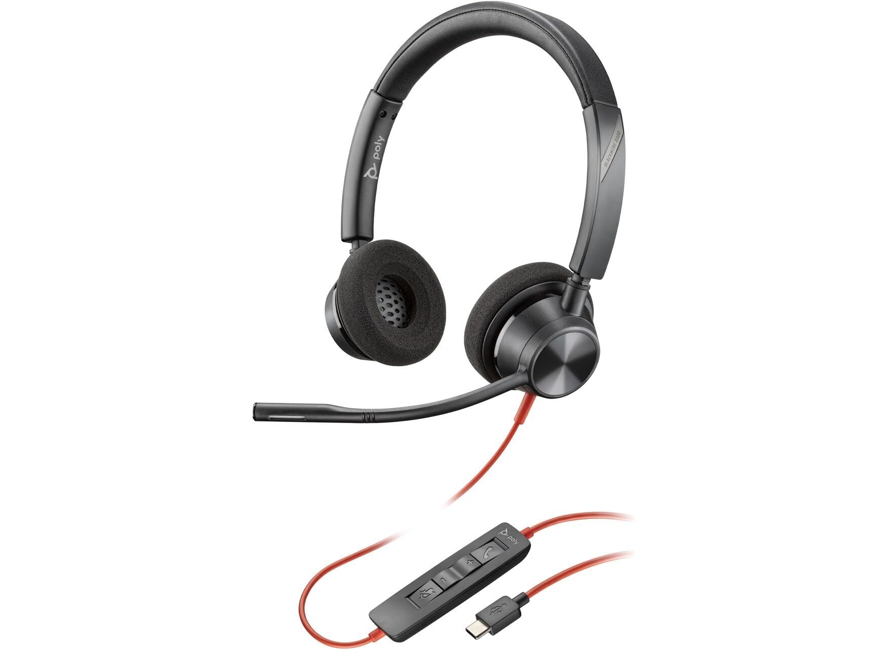 Plantronics Blackwire 3320 - Schnurgebundenes Stereo-Headset mit USB-A