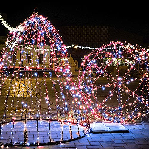 kemooie 2 Packs Outdoor Solar Twinkle Lights, 200 Led Upgraded Solar