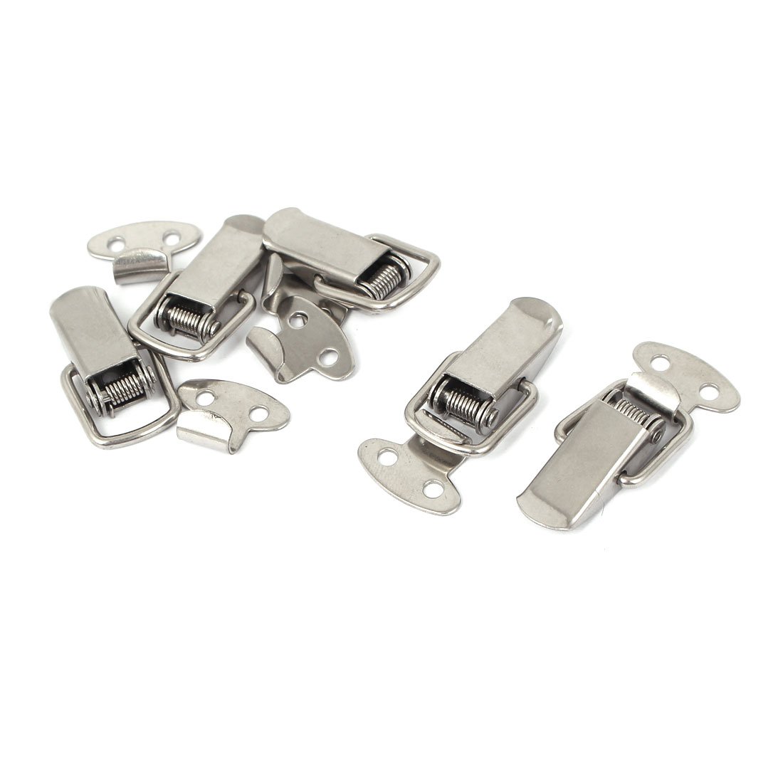 sourcingmap Cabinet Case Toolbox Draw Metal Toggle Latch Catch Silver Tone 5PCS