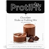 PROTIFIT - High Protein Pudding/Shake Mix, 15g Protein, Low Calorie, Low Fat, Low Carb, Aspartame Free, Idea Protein Compatible, Meal Replacement, 7 Servings Per Box (Chocolate)