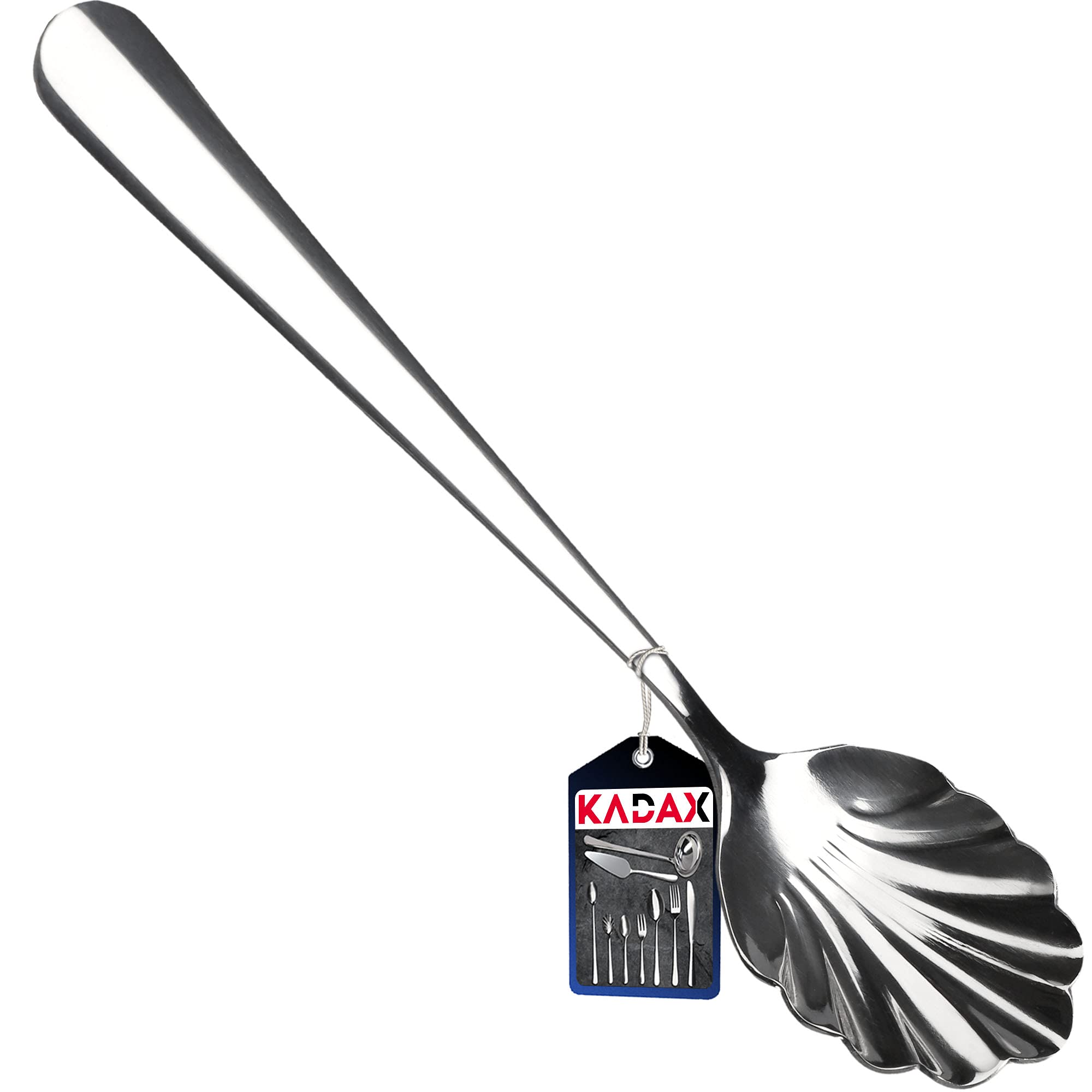 KADAX Practical Stainless Steel Sugar Spoon, Vintage Teaspoon, Silver, 14 cm