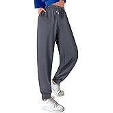 ASIMOON Sweatpants Women with Pockets Loose Lightweight Stretch Yoga Lounge Pants Comfy Drawstring Workout Jogging Pants
