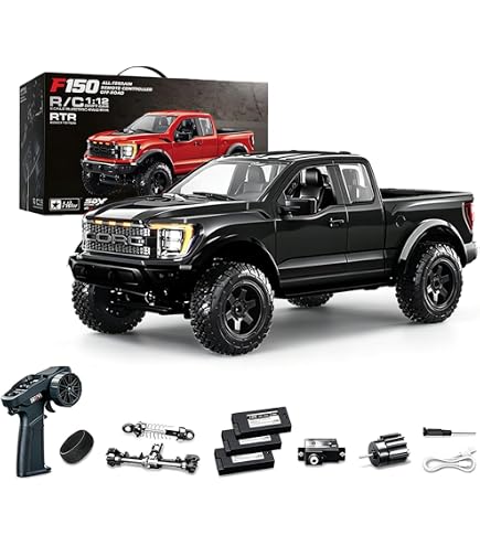 Amazon.com: Actualia 1:12 Scale F150 Raptor Style 4WD RC Off-Road