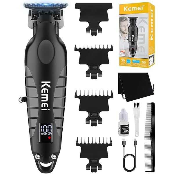 ブギーマスター！ KEMEI Aparador de Cabelo Profissional Sem Fio para Homens, Kit de