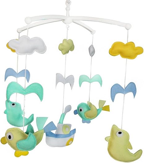 colourful baby mobile