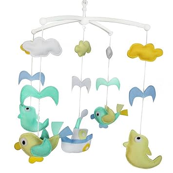 colourful baby mobile