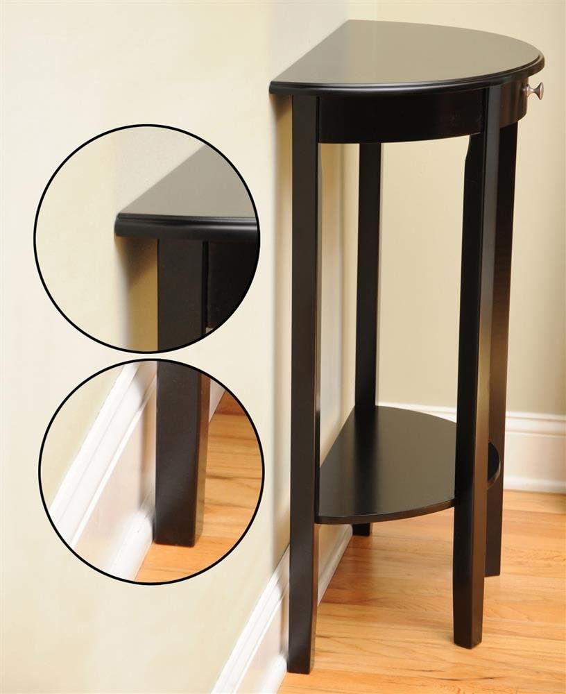 Amazoncom Bay Shore Collection Half Moon Round Hall Table With Drawer Amazoncom Bay Shore Collection Half Moon Round Hall Table With Drawer