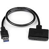 StarTech USB3S2SAT3CB SATA to USB Cable USB 3.0 to 2.5” SATA III Hard Drive Adapter External Converter for SSD/HDD Data Trans