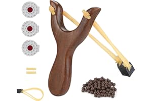 NISPOTDOR Hunting Catapult Toy Slingshot for Kids/Children/Adult, Solid Wooden Outdoor Sling Shot with Classic Construction
