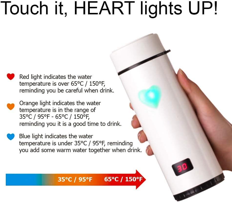 water bottle that lights up to remind you to drink