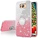 Galaxy S8 Plus Case,Silverback Girls Bling Glitter Sparkle Cute Phone Case with 360 Rotating Ring Stand, Soft TPU Outer Cover + Hard PC Inner Shell Skin for Samsung Galaxy S8 Plus -Pink