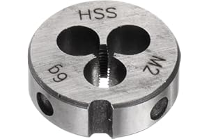uxcell Round Threading Dies, Metric M2 x 0.4 Thread (Right Hand), High Speed Steel (HSS) Screw Cutting Die Repair Tool