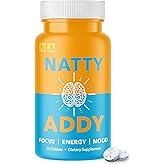 Natty Addy Maximum Strength Brain Support - Methylene Blue Pharmaceutical Grade, Caffeine and L-Theanine - Focus Supplement 60 caps
