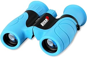 REAPP Binoculars for Kids High-Resolution 8x21, Gift for Boys & Girls Shockproof Compact Kids Binoculars for Bird Watching, Hiking, Camping, Travel, Learning, Spy Games & Exploration (Blue)