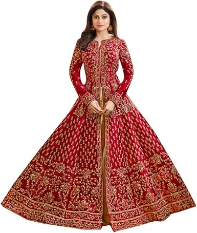 zari work designer gown