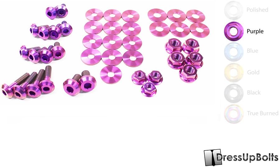 Dress Up Bolts Titanium Engine Bay Kit for Dodge Dart (2013-2015) (Purple)