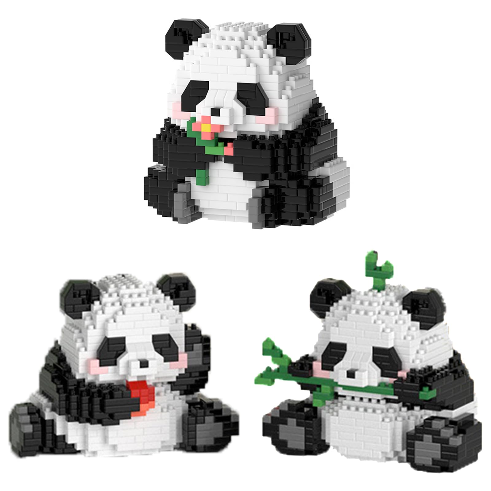 720 Pcs Panda Mini Building Blocks Sets Cute Animals Building Sets Micro Panda Building Toy Bricks Panda Micro Building Blocks Mini Building Toy Bricks Party Favors for Kids Boys Girls 7-14 Years Old