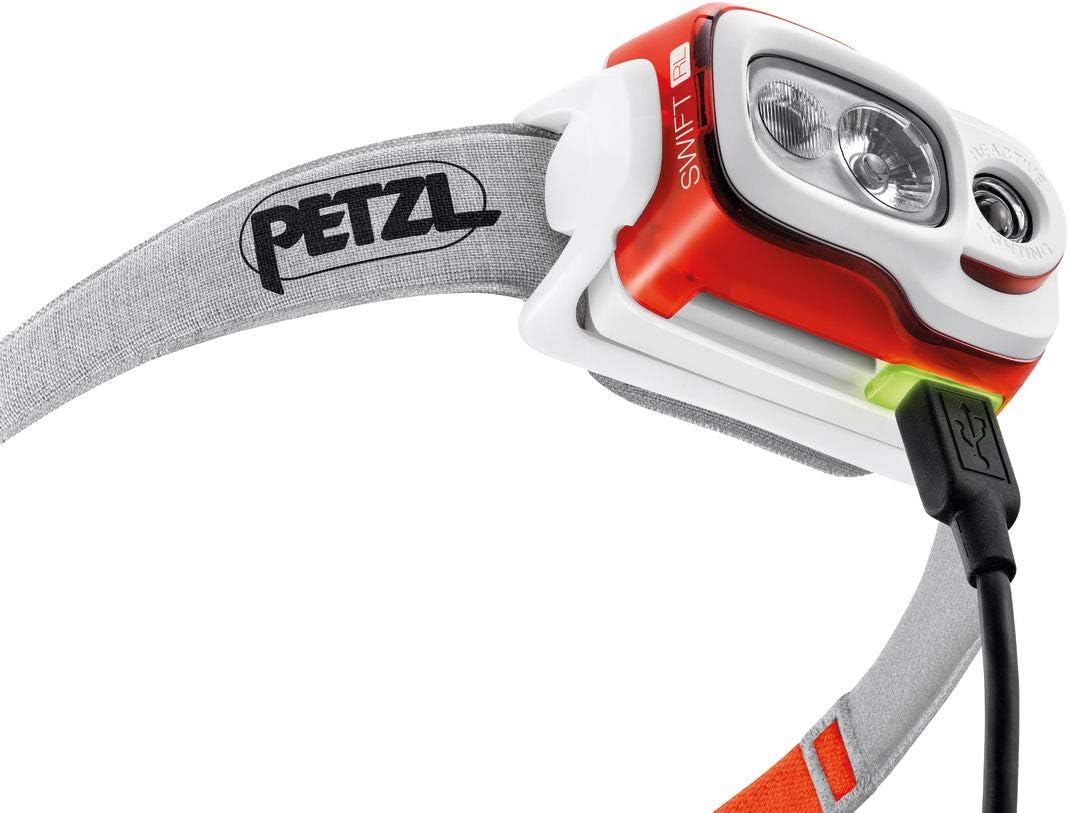 PETZL - Swift RL Headlamp 900 lumens, Reactive Lighting Technology, Orange: Home Improvement