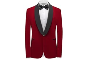 Rogers & Morris Velvet Tuxedo Jacket for Men Solid Shawl Lapel Terciopelo Chaqueta de Esmoquin
